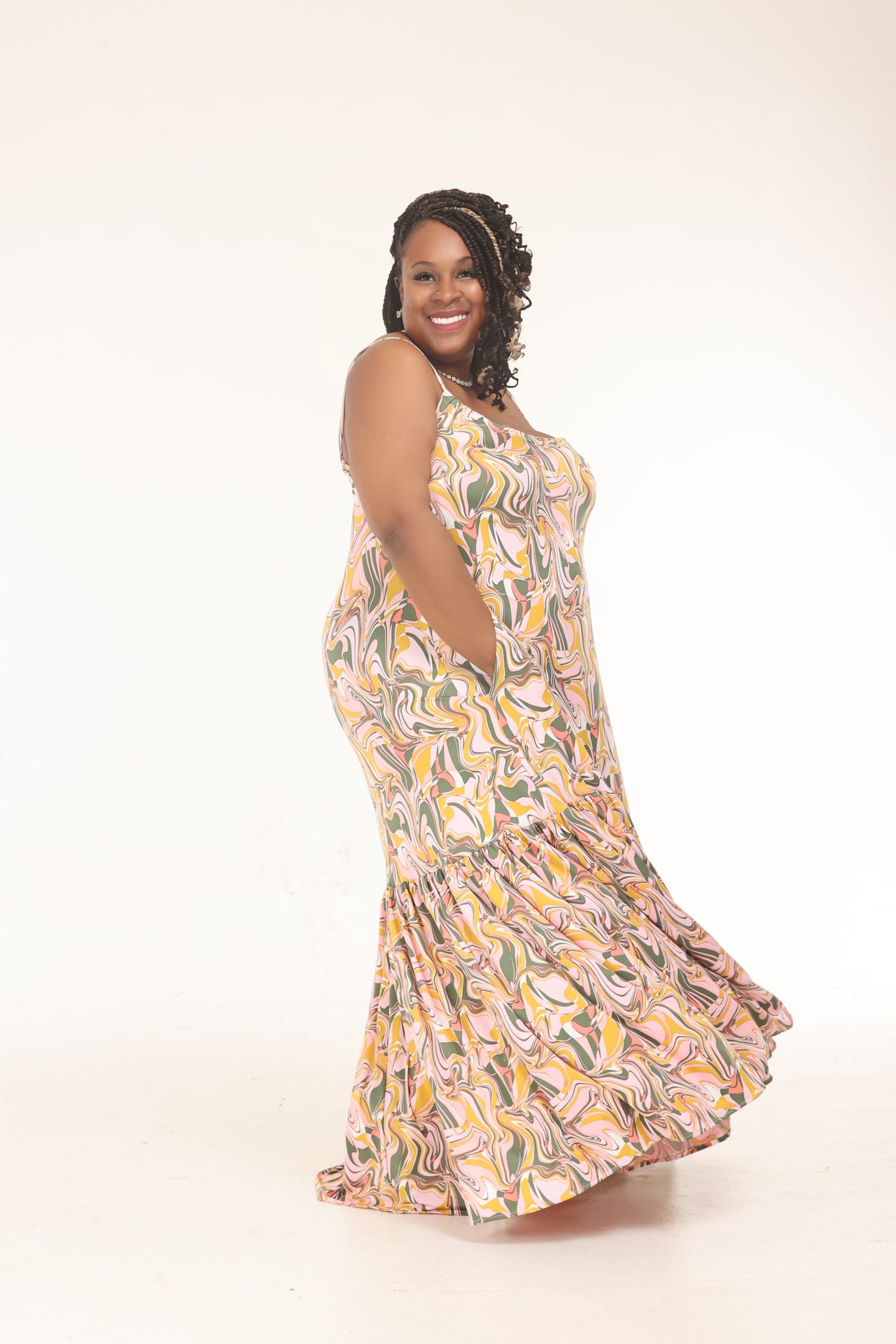 Olive Swirl Maxi