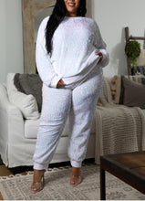 Load image into Gallery viewer, Snow Glitz Sequin Jogger Set
